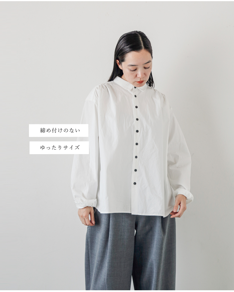 CLOLI(クロリ)コットンギャザーシャツ“COTTONGATHERSHIRT”cl-s0031