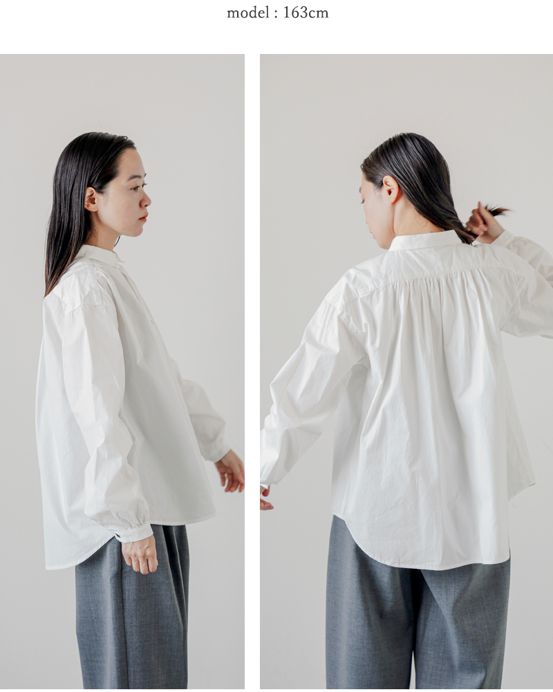 CLOLI(クロリ)コットンギャザーシャツ“COTTONGATHERSHIRT”cl-s0031