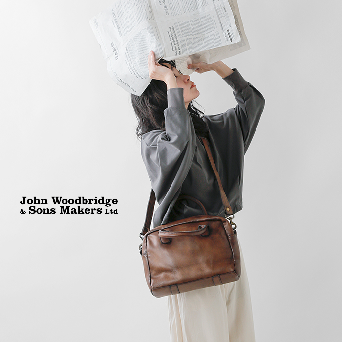 John Woodbridge & Sons Makers(ジョンウッドブリッジアンドサンズメーカーズ)ヴィンテージレザー12inch2wayコンピューターバッグcomputer-bag