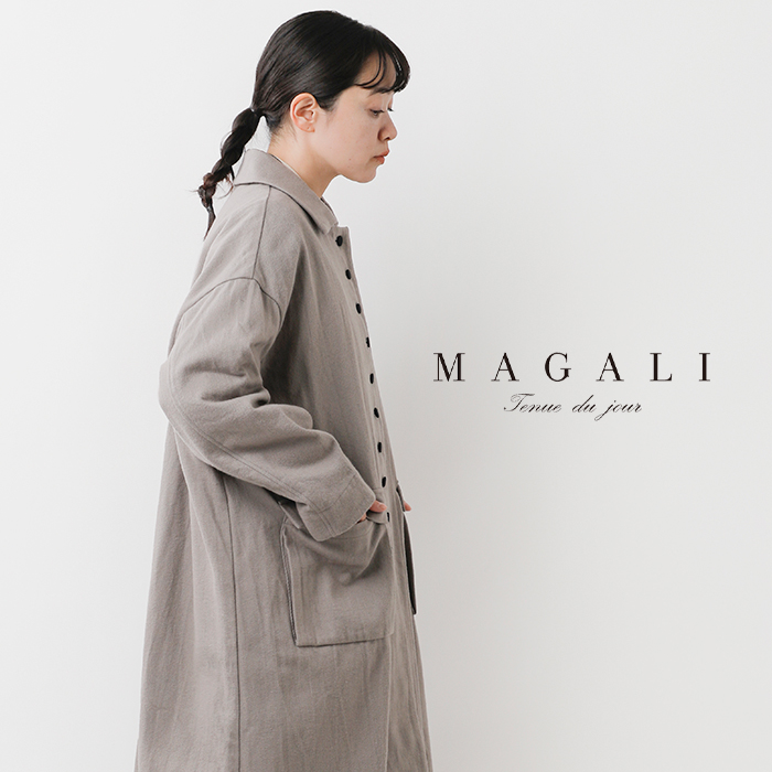 MAGALI(マガリ)オーガニックコットンステンカラーコートct06