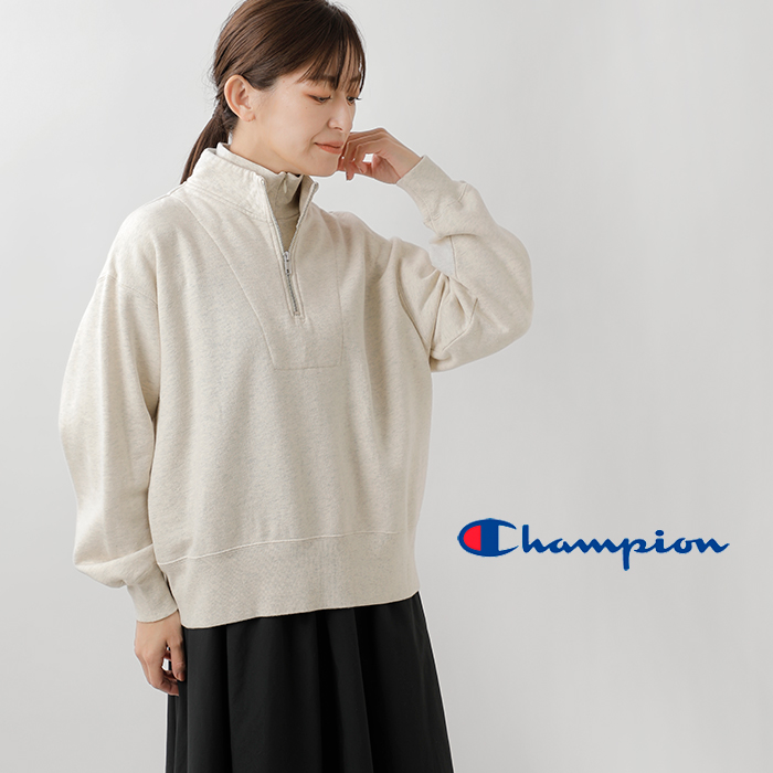 Champion(チャンピオン)USAコットンハーフジップスウェットシャツcw-a013