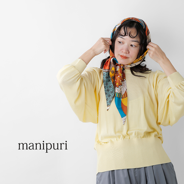 manipuri(マニプリ)シルクダイヤ型スカーフdiamond-shaped-scarf