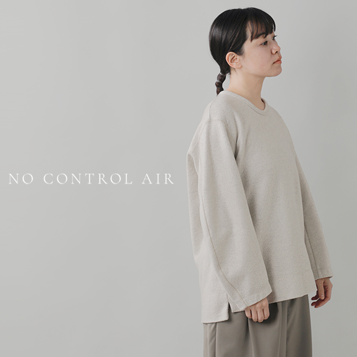 NO CONTROL AIR(ノーコントロールエアー)リングウールニットメルトンクルーネックプルオーバーdr-nc2301tf