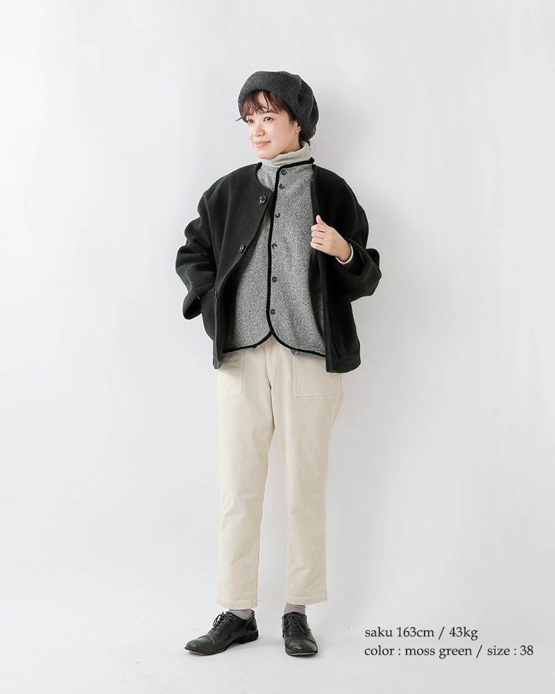 DANTON(ダントン)ウール ライトパイル カラーレス ジャケット dt-a0013wlp-22aw