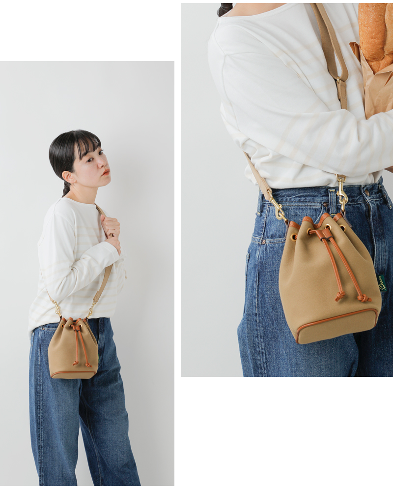 Brady(ブレディ)ツイル2way巾着型ショルダーバッグ“ELY”ely