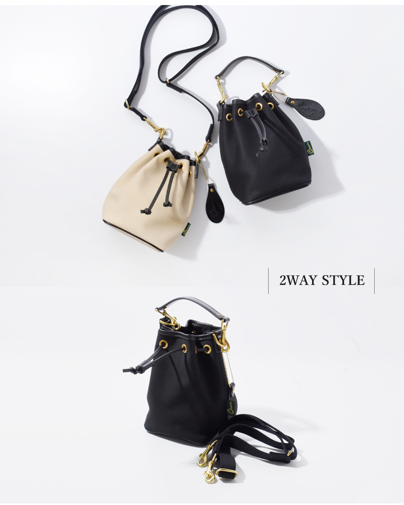 Brady(ブレディ)ツイル2way巾着型ショルダーバッグ“ELY”ely