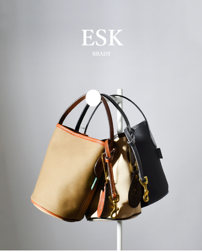 Brady(ブレディ)ツイルバケツトートバッグ“ESK”esk