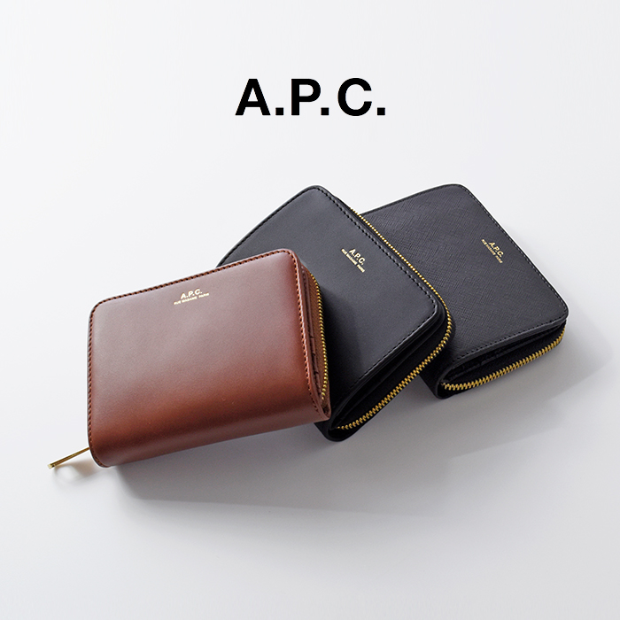 A.P.C.(アー・ペー・セー)レザーコンパクトウォレット“EMMANUELLE”f63029