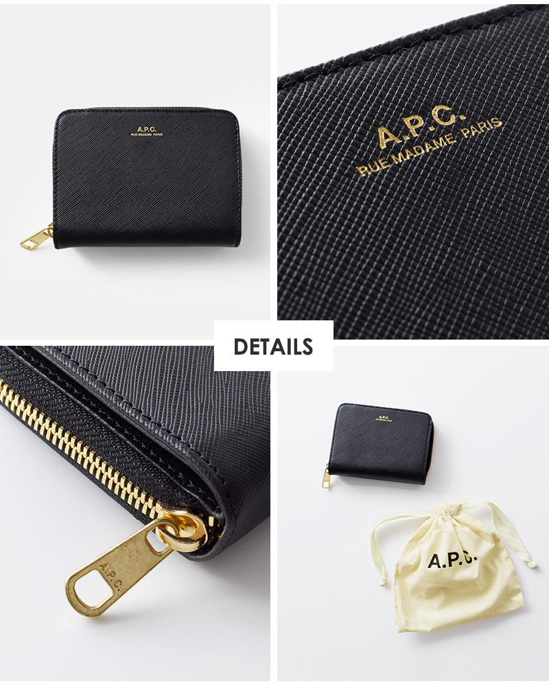 クーポン対象】A.P.C. レザー コンパクト ウォレット “EMMANUELLE” f63029-yo 2024aw新作 レディース | Piu  di aranciato(ピウディアランチェート)