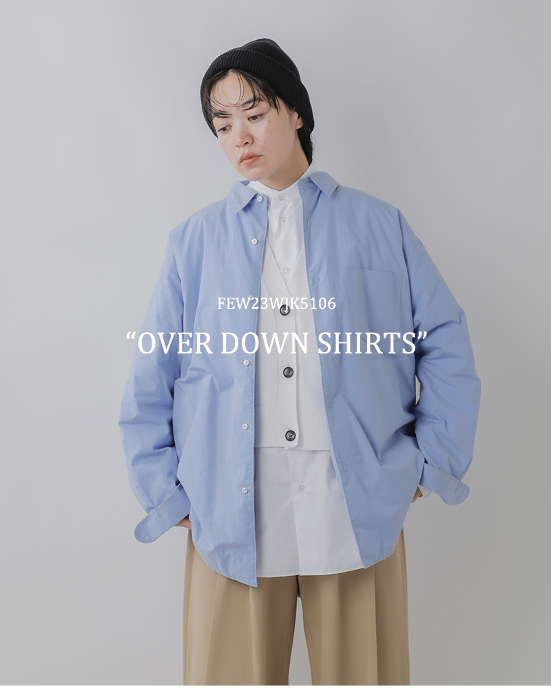 miffew(ミフュー)オーバーダウンシャツ“OVERDOWNSHIRTS”few23wjk5106