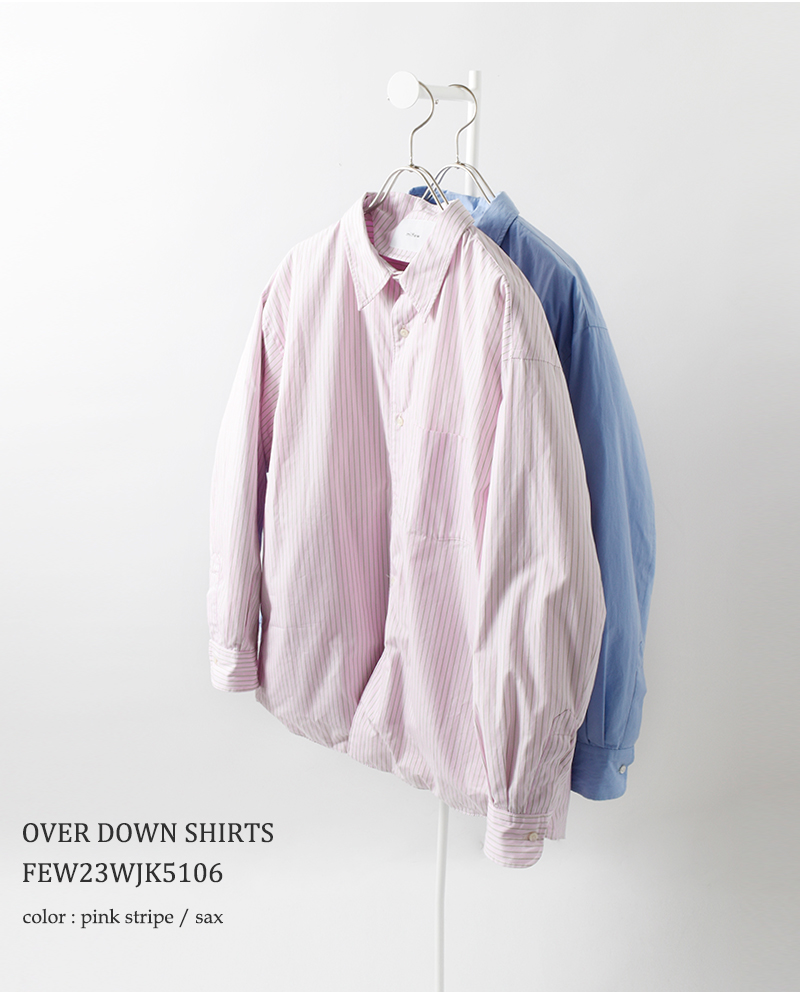 miffew(ミフュー)オーバーダウンシャツ“OVERDOWNSHIRTS”few23wjk5106