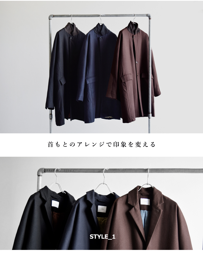 miffew(ミフュー)シングルブレステッドダウンコート“SINGLEBREASTEDDOWNCOAT”few24wjk5220