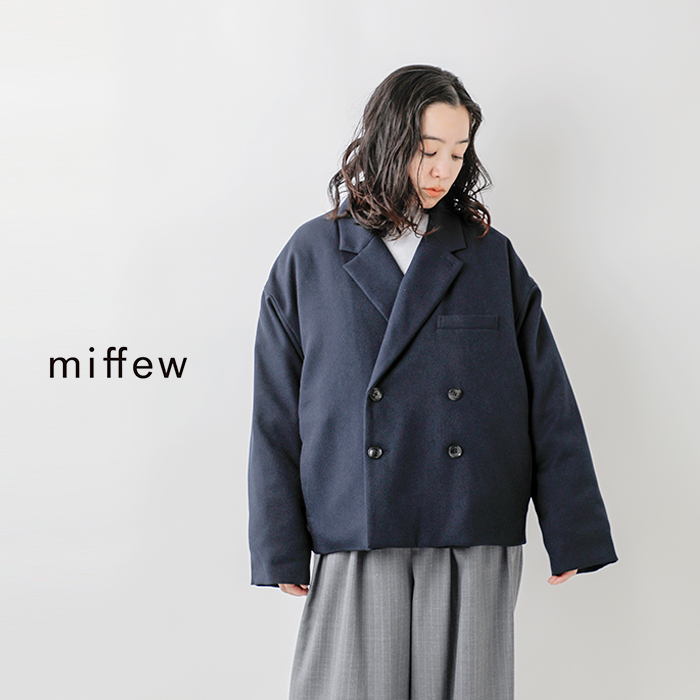 miffew(ミフュー)ダブルブレステッドテーラードダウンジャケット“DOUBLEBREASTEDTAILOREDDOWNJACKET”few24wjk5224