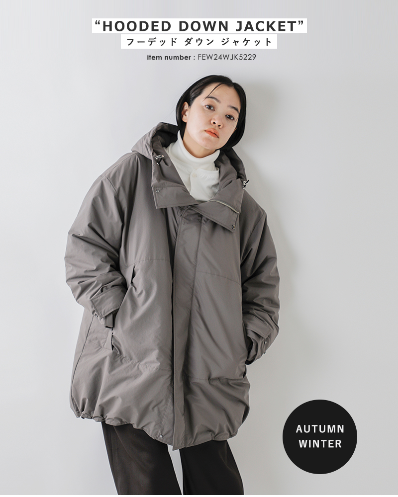 miffew(ミフュー)フーデッドダウンジャケット“HOODEDDOWNJACKET”few24wjk5229