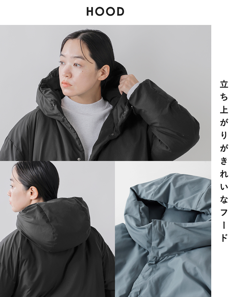 miffew(ミフュー)フーデッドダウンジャケット“HIDDENSNAPHOODEDDOWNJACKET”few24wjk5232