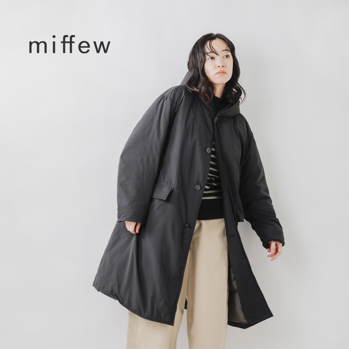 miffew(ミフュー)フーデッドロングダウンコート“HOODEDLONGDOWNCOAT”few24wjk5233