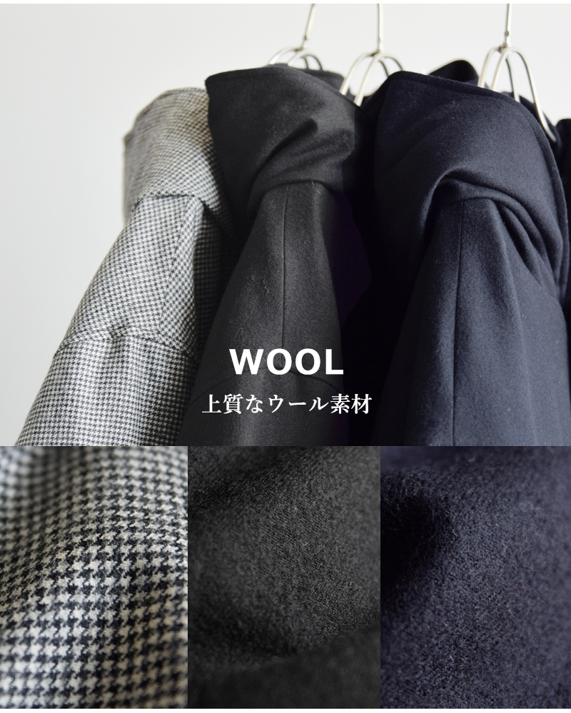 miffew(ミフュー)ウールフーデットダウンコート“WOOLHOODEDDOWNCOAT”few24wjk5236