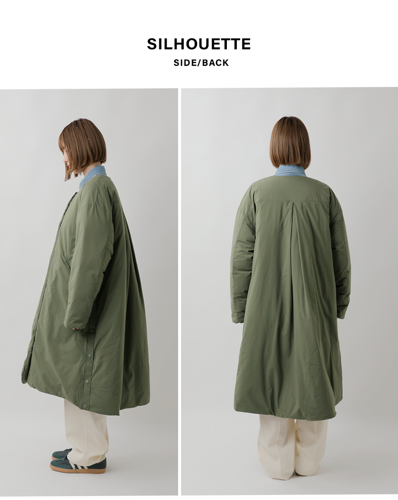 F/CE.(エフシーイー)×NANGA(ナンガ)エフライトカラーレスロングダウンコート”FTNEWCOLLARLESSLONGCOAT”fna09242w0002