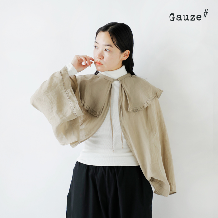 Gauze#(ガーゼ)ラミーリネンアンティークレースボレロ“ANTIQUELACEBOLERO”g972