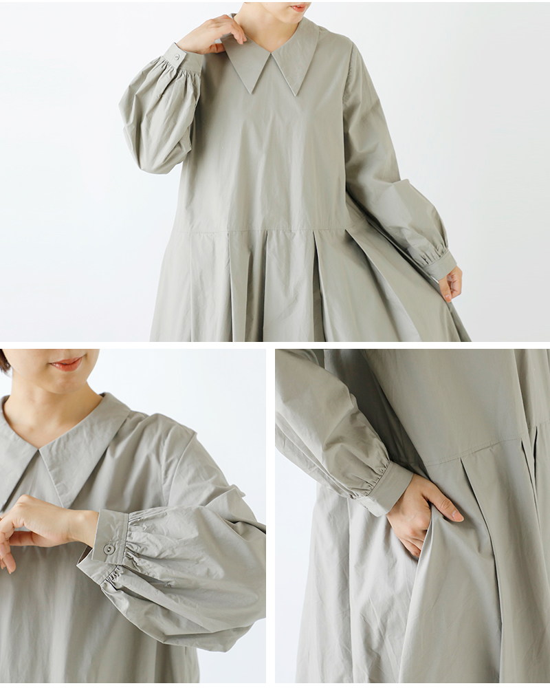 Gauze#(ガーゼ)コットンキュリオスプリーツワンピース“CURIOUSPLEATEDONEPIECE”g987