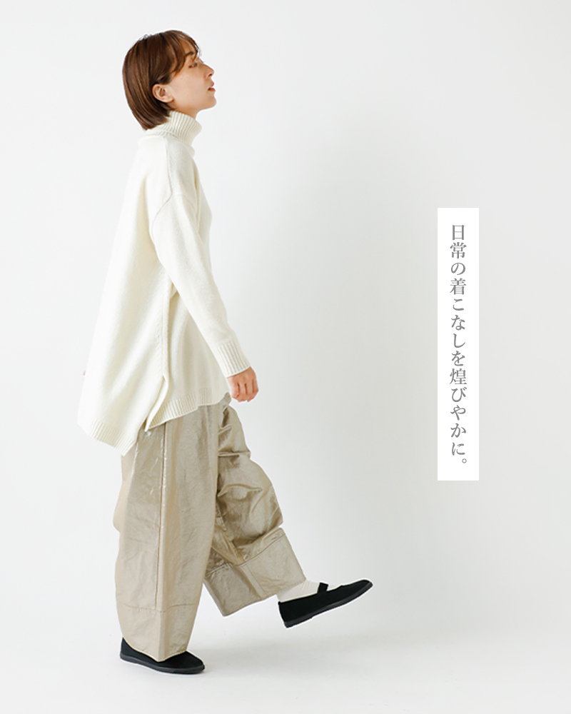 Gauze#(ガーゼ)コットンリネンホイルエトワールパンツ“FOILPROCESSINGETOILEPANTS”g994