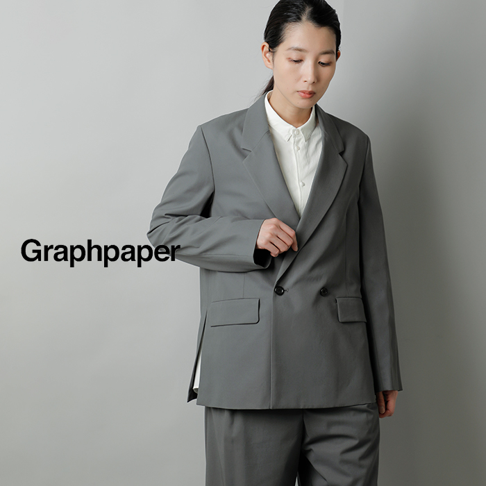 graphpaper(グラフペーパー)ウーリーコットンツイルダブルジャケット“WoolyCottonTwillDoubleJacket”gl243-20071b