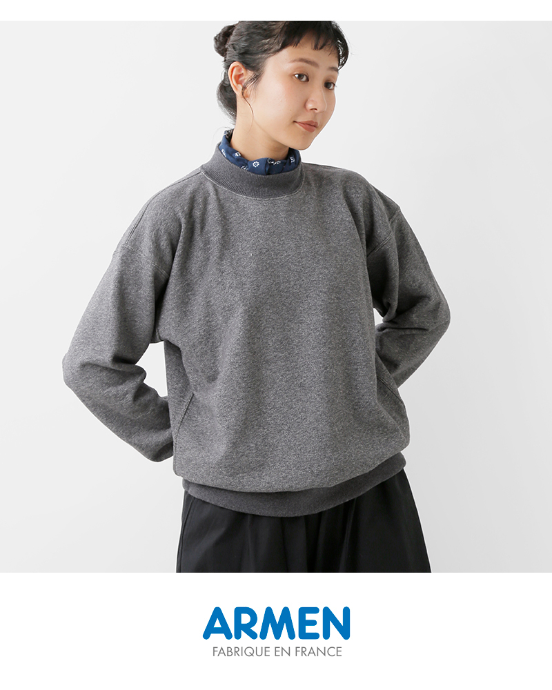 ARMEN(アーメン)コットンスウェットシャツgnam2381