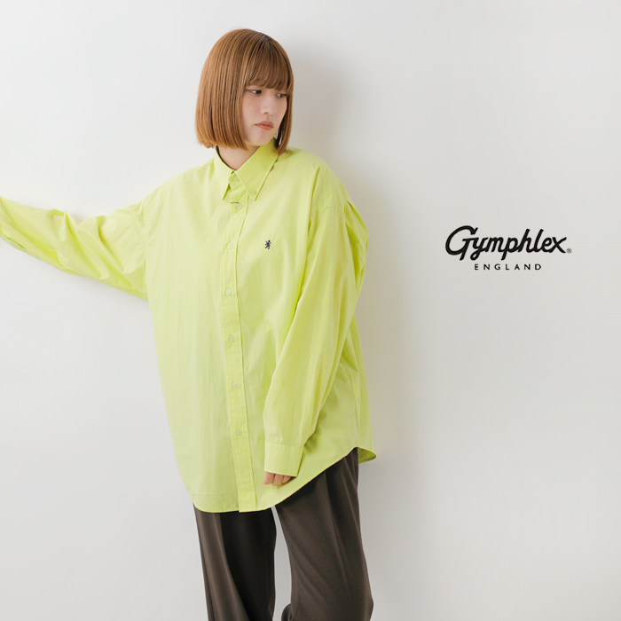 Gymphlex(ジムフレックス)コットンワイドロングスリーブシャツgy-b0201tyo