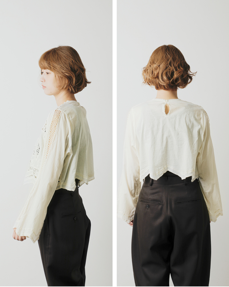 Hella(ヘラ)コットン刺繍レースブラウス“EMBROIDERYLACEBLOUSE”h243-28