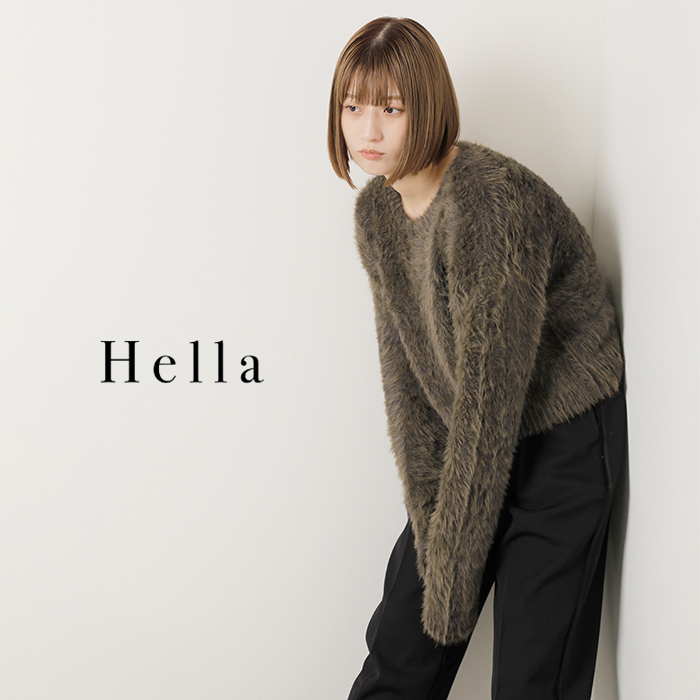 Hella(ヘラ)シャギーニットプルオーバー“UNEVENNESSSHAGGYKNIT”h243-33