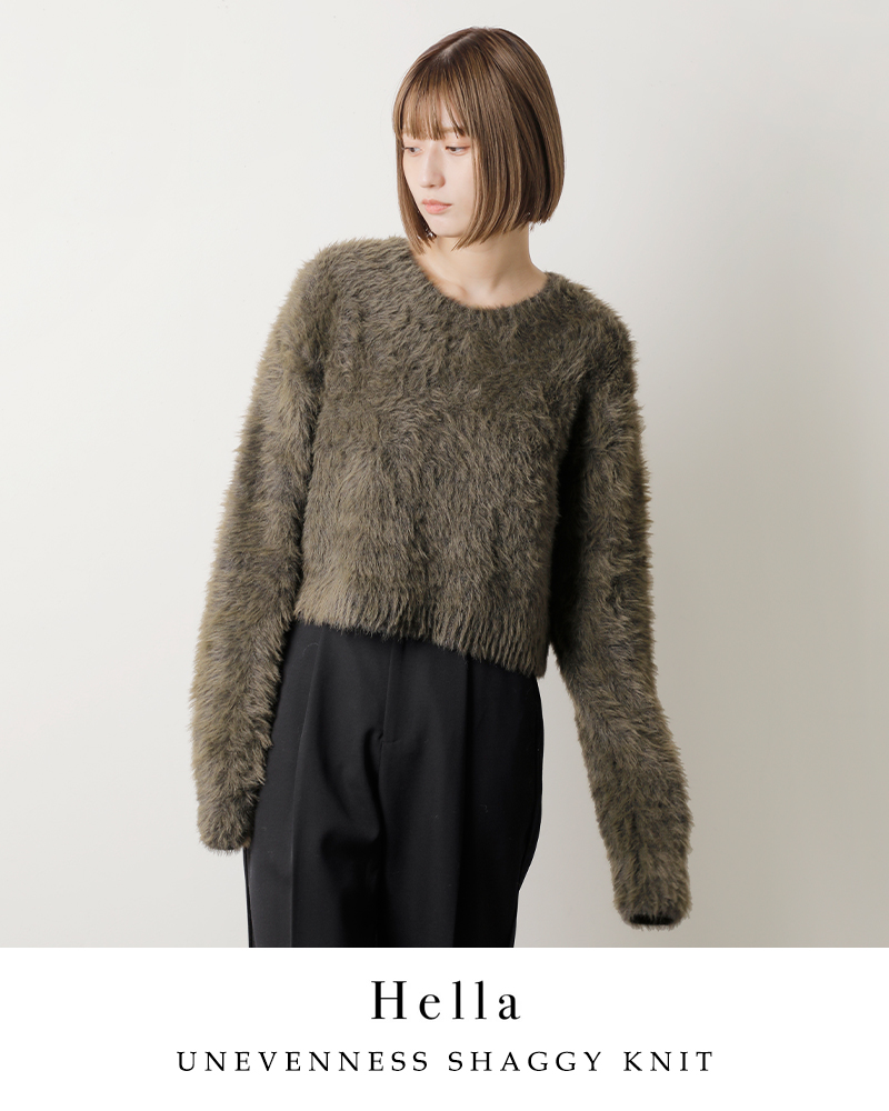 Hella(ヘラ)シャギーニットプルオーバー“UNEVENNESSSHAGGYKNIT”h243-33