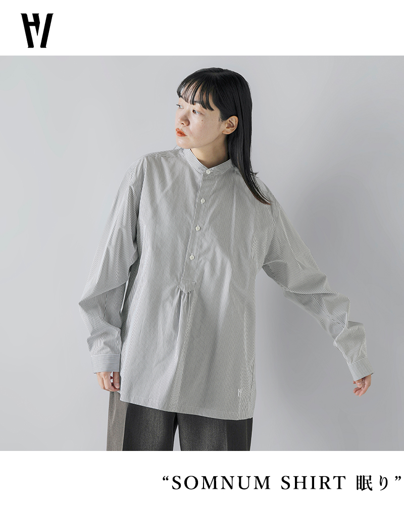 HUM VENT(ヒューベント)高密度ブロードスーピマコットンソムナムシャツ“SOMNUMSHIRT眠り”hv402502