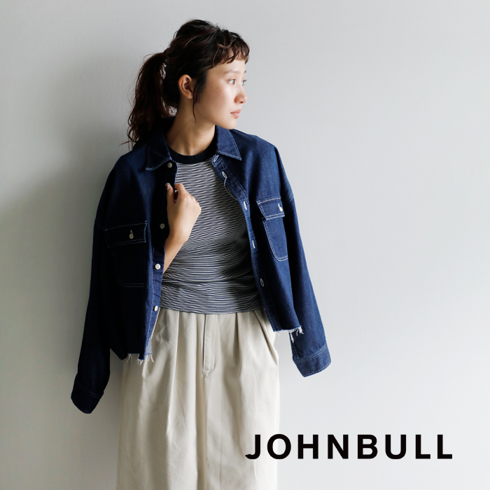 Johnbull(ジョンブル)デニムクロップドシャツjl244s01