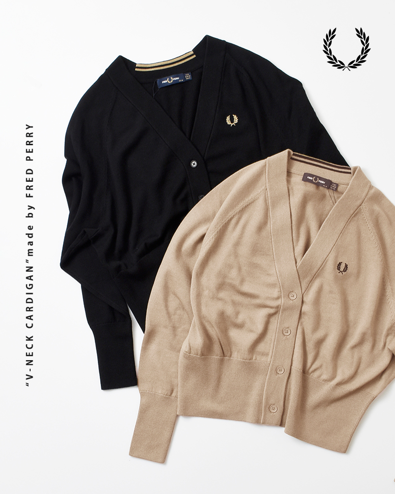 FRED PERRY(フレッド ペリー)Vネックカーディガン“V-NECKCARDIGAN”k4121