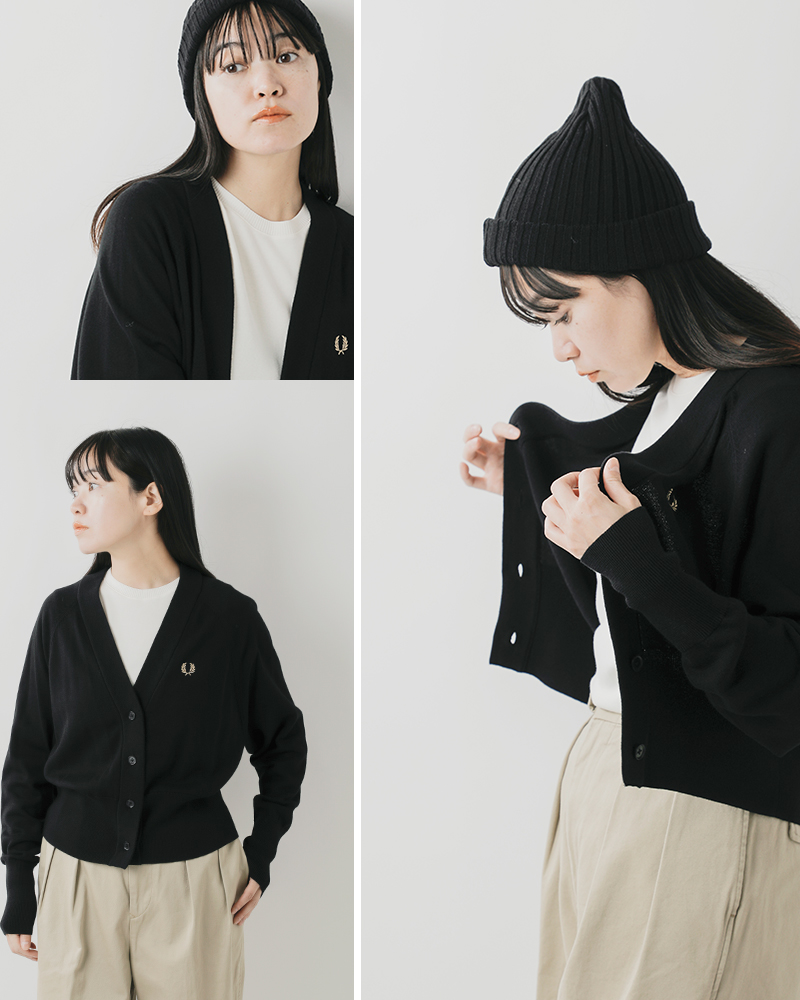 FRED PERRY(フレッド ペリー)Vネックカーディガン“V-NECKCARDIGAN”k4121