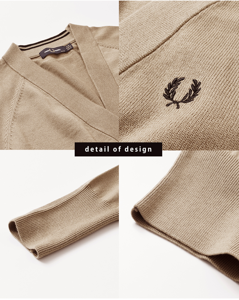 FRED PERRY(フレッド ペリー)Vネックカーディガン“V-NECKCARDIGAN”k4121