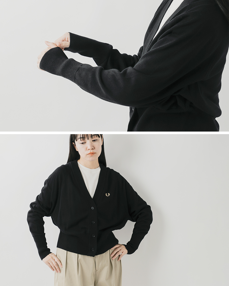 FRED PERRY(フレッド ペリー)Vネックカーディガン“V-NECKCARDIGAN”k4121