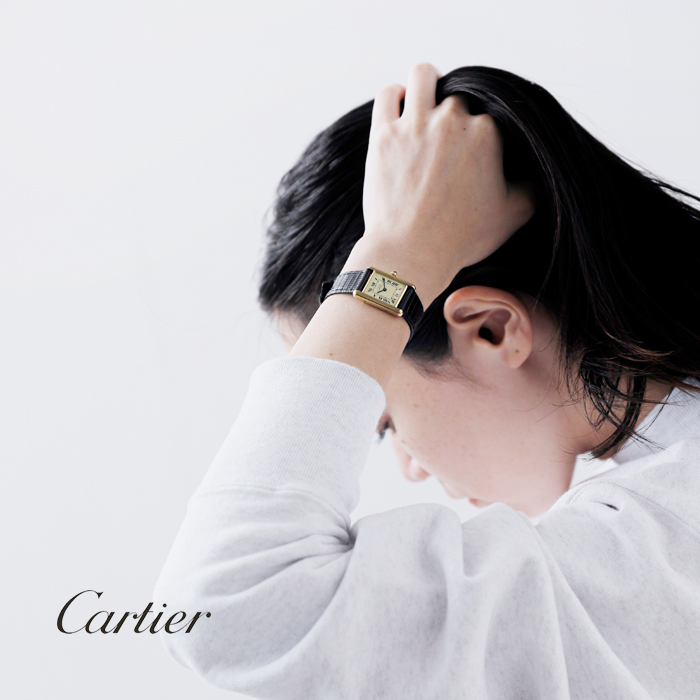 Cartier(カルティエ)ヴィンテージレディースクオーツウォッチ“CartierTANK”ks-892