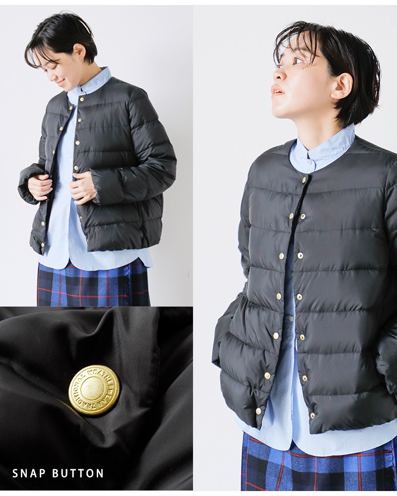 Traditional Weatherwearアークリー軽量パッカブルノーカラーダウンジャケット“ARKLEYDOWNPA”l232cidco0381oz