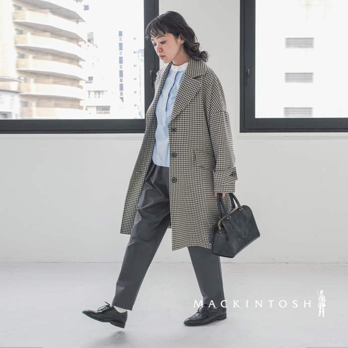 MACKINTOSH(マッキントッシュ)ハウンドトゥースハンビーチェスターコクーンコート“HUMBIECHESTERCOCOON”l242hi1149codq