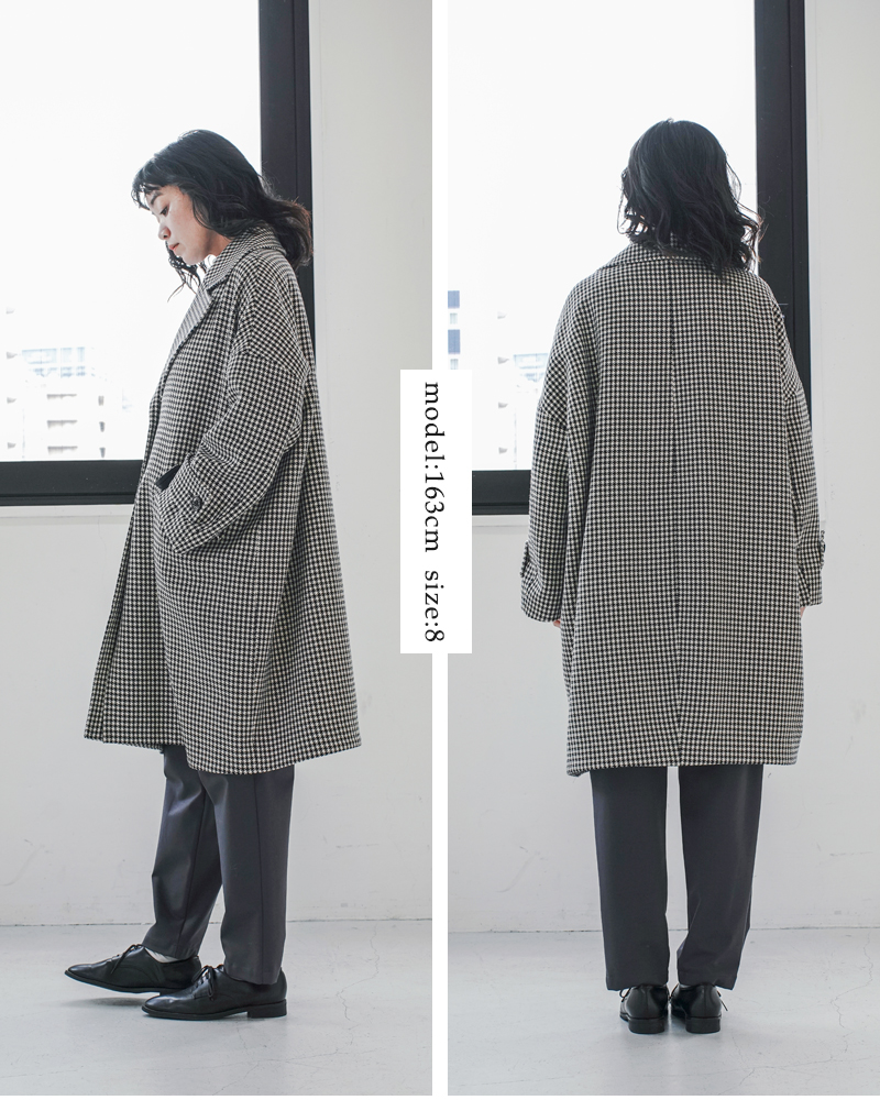 MACKINTOSH(マッキントッシュ)ハウンドトゥースハンビーチェスターコクーンコート“HUMBIECHESTERCOCOON”l242hi1149codq