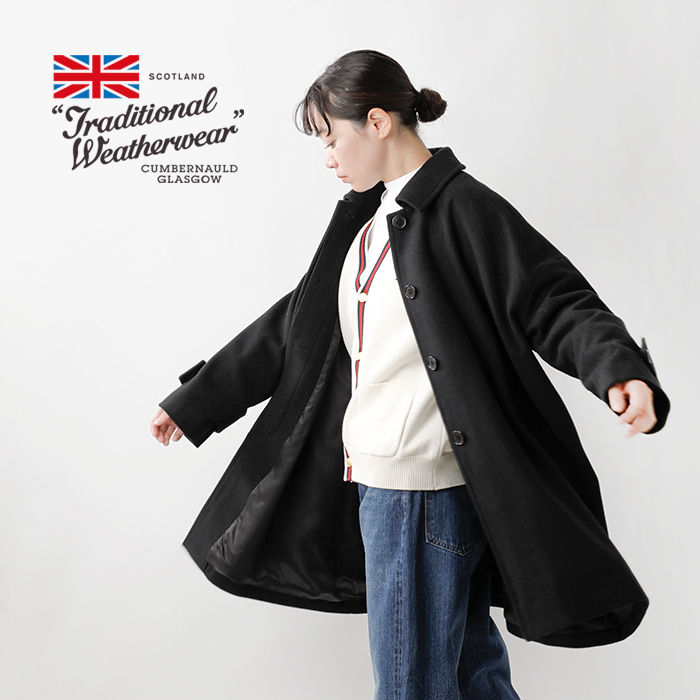 Traditional Weatherwear(トラディショナルウェザーウェア)マールトンライトメルトンウールコート“MALTON”l242kgfco0367ml