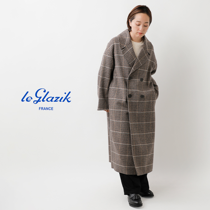 Le Glazik(ルグラジック)リバーダブルブレステッドコートlg-a0451lww-24aw