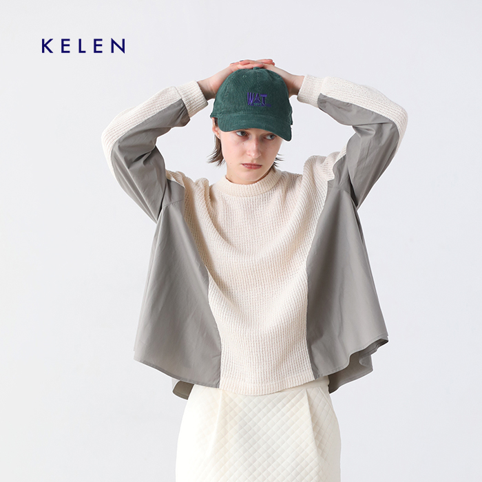 kelen(ケレン)ニットコンビトップス“ORIAN”lkl24fbl2170