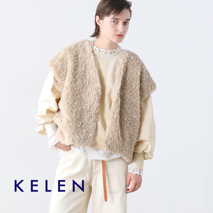 kelen(ケレン)コットンワイドシルエットトップス“KAYLA”lkl24fbl2171