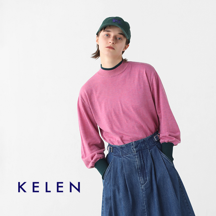 kelen(ケレン)バイカラーニットトップス“FINLY”lkl24fbl2177