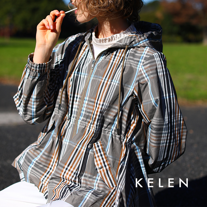 kelen(ケレン)チェックフーディージャケット“VICKY”lkl24fjk2037