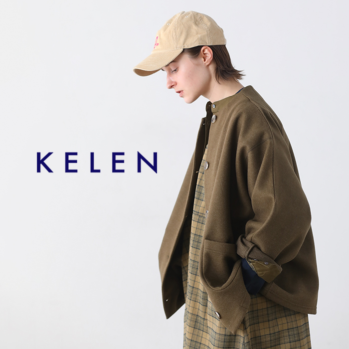 kelen(ケレン)モックネックデザインジャケット“CICELY”lkl24fjk2045