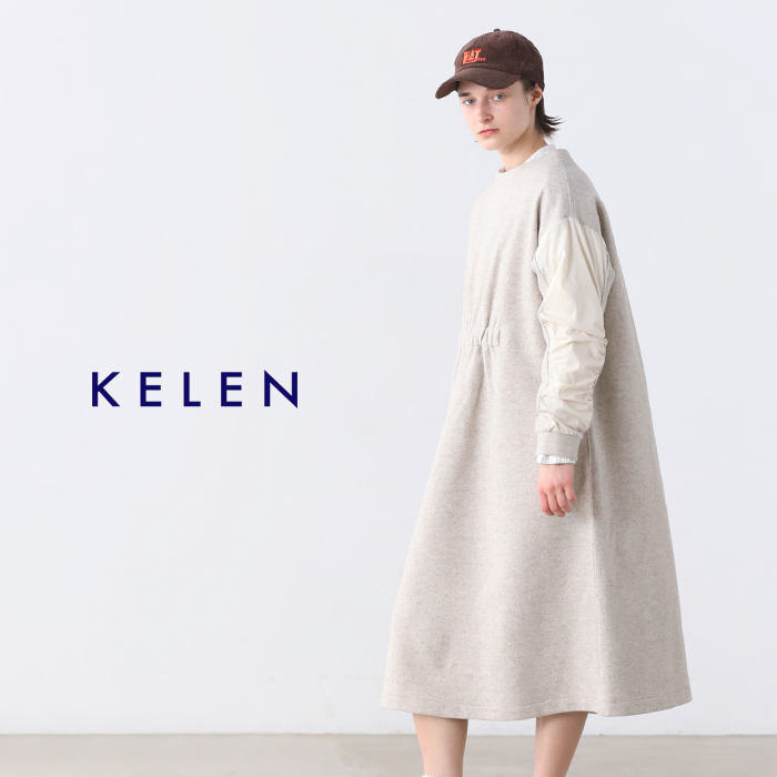 kelen(ケレン)スリーブコンビデザインドレス“AGNES”lkl24fop2077