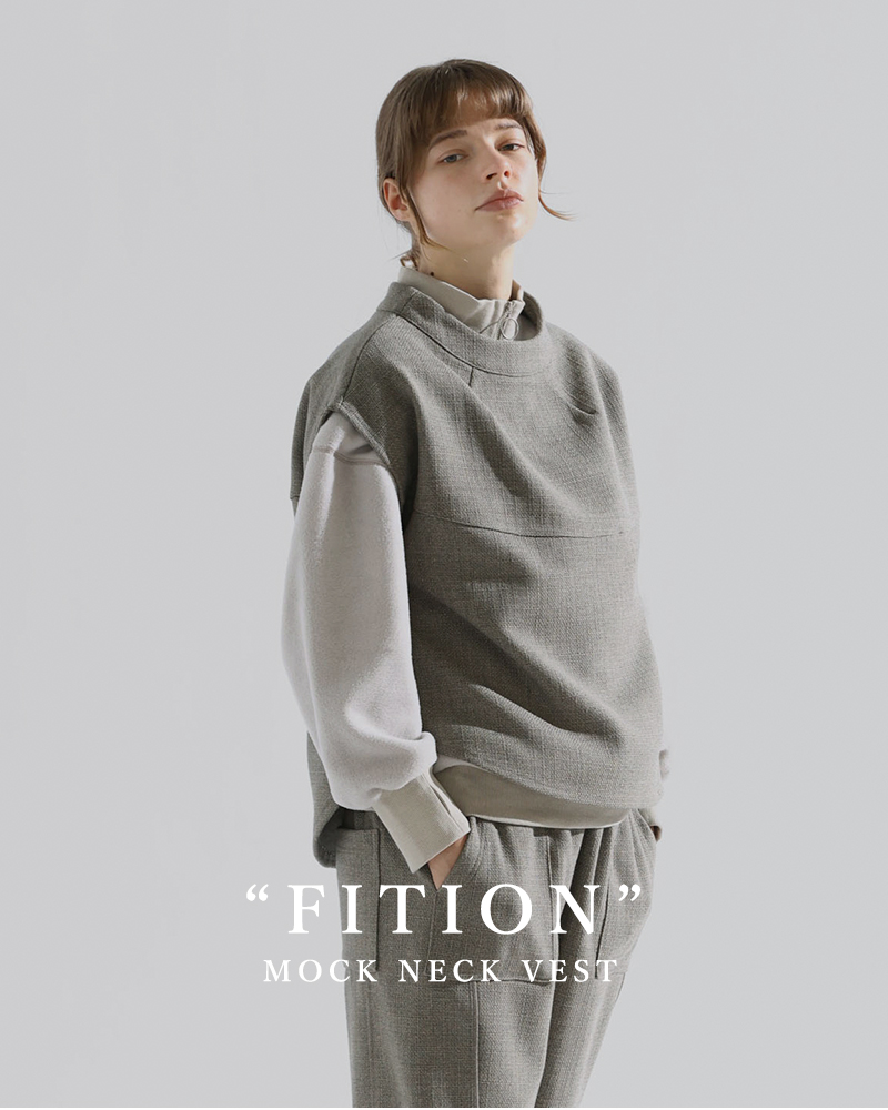 kelen(ケレン)モックネックジレ“FITION”lkl24wbl2158